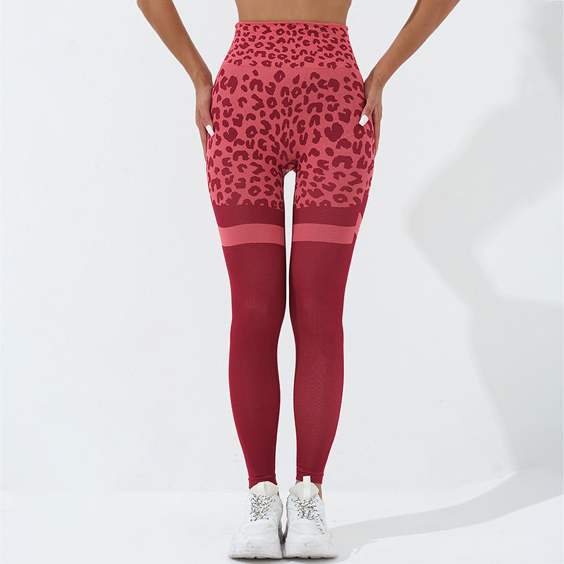 Legging Push-Up Léopard Taille Haute - Legging de Fitness et Yoga pour Femme