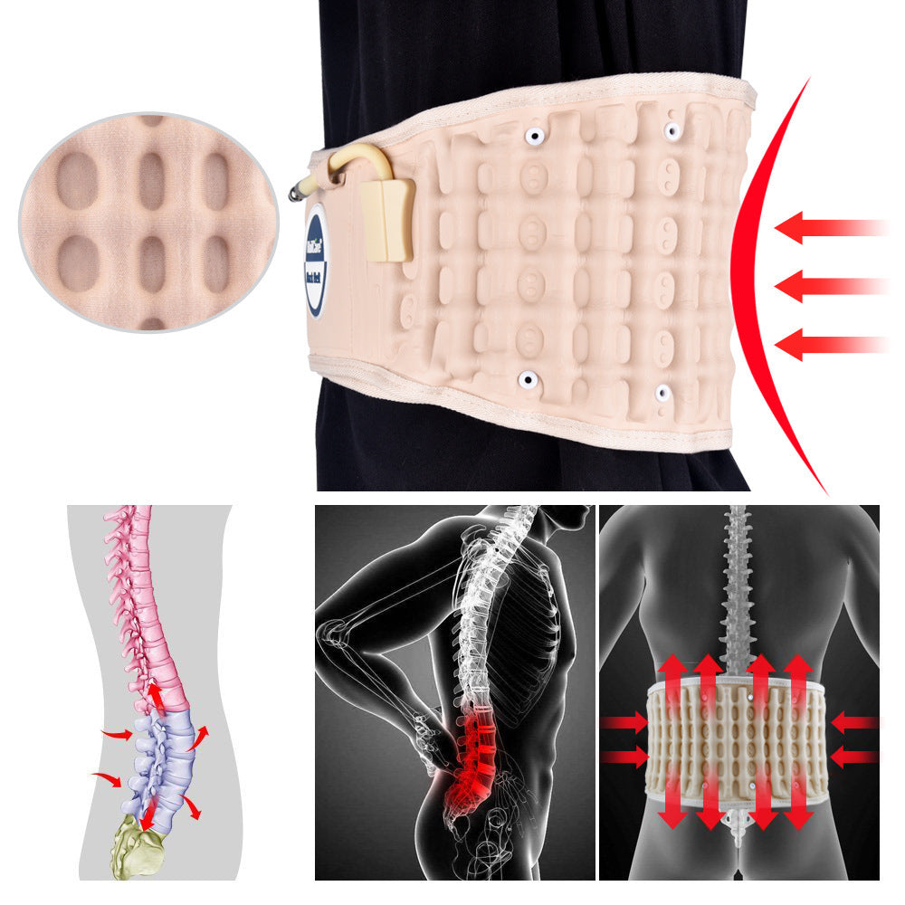 Ceinture de Traction Décompression Lombaire - Soulagement des Douleurs Dorsales et Lombaires