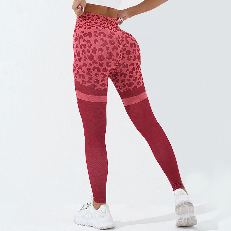 Legging Push-Up Léopard Taille Haute - Legging de Fitness et Yoga pour Femme